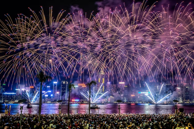 Fireworks display at Sharjah National Day celebration